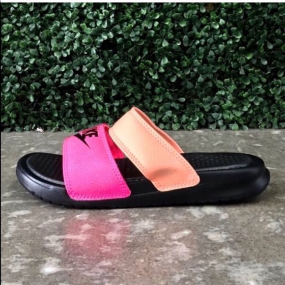 NWT Nike Benassi Duo Ultra Slide Sunset Glow RoseW - Picture 4 of 8